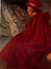 The Red Cape by Alphonse Maria Mucha